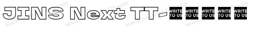 JINS Next TT字体转换